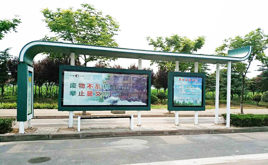 2018.9.6 河南焦作公交站臺(tái)、候車亭成功交貨并安裝